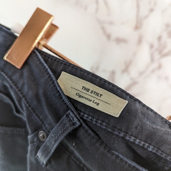 AG Adriano Goldschmied Pant Women 25 Black Stilt Cigarette Skinny Y2K Low Rise - Picture 10 of 11